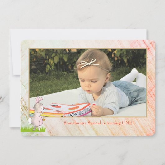 Enigszins Foto Birthday Uitnodiging (Voorkant)