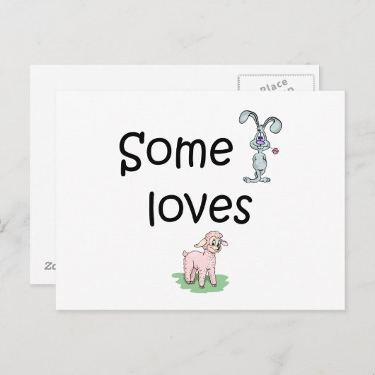 Enigszins houdt van Ewe (pics) Briefkaart (Voorkant / Achterkant)