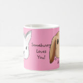 Enigszins houdt van je Mok roze (Center)