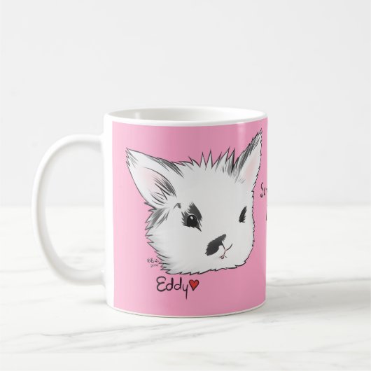 Enigszins houdt van je Mok roze (Links)