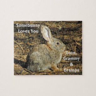 Enigszins houdt van je Schattige Bunny Photo Anima Legpuzzel