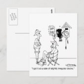 Enigszins onregelmatige Cuckoo-klok Briefkaart (Voorkant / Achterkant)