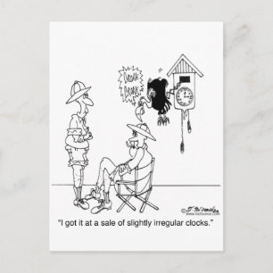 Enigszins onregelmatige Cuckoo-klok Briefkaart