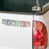 Enigszins over de regenboogBumpersticker Bumpersticker (Op Truck)