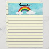 Enigszins schrijfpapier (Voorkant / Achterkant)