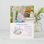 Enigszins speciale foto Uitnodiging tot Pasen (Staand voorkant)