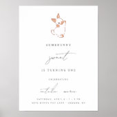 Enigszins Sweet Spring Easter Girls Welkom Poster (Voorkant)