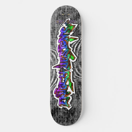 Enjoey Design 03 ~ Wild Style Graffiti Art Deck Persoonlijk Skateboard (Voorkant)