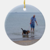 Enjoing Lake Michigan Ornament (Achterkant)