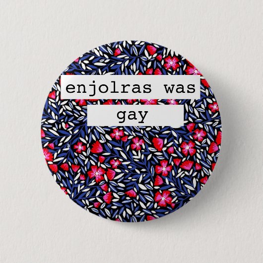enjolras was een homoknoop ronde button 5,7 cm (Voorkant)