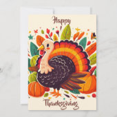 ENJOY A FEAST WITH SEASONAL FLOWERS AND TURKEY KAART (Achterkant)