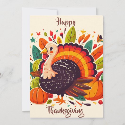 ENJOY A FEAST WITH SEASONAL FLOWERS AND TURKEY KAART (Achterkant)