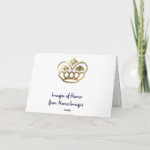 Enjoy a snowy Christmas in the French alps 1 Feestdagen Kaart (Achterkant)