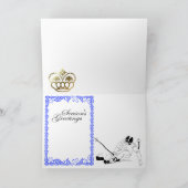 Enjoy a snowy Christmas in the French alps 1 Feestdagen Kaart (Binnen)