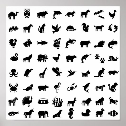 Enjoy animals’ graphics poster (Voorkant)