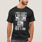 Enjoy Being A Retired Web Developer T-shirt (Voorkant)