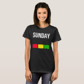 Enjoy Cool Sunday Mood Illustration  Graphic Desig T-shirt (Voorkant volledig)