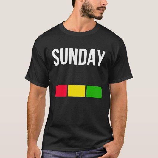 Enjoy Cool Sunday Mood Illustration Graphic Desig T-shirt (Voorkant)