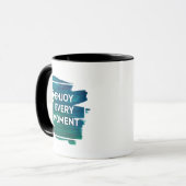 Enjoy Every Moment – Inspirational Mug Design Mok (Voorkant links)