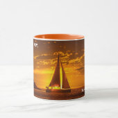 Enjoy Every Sunset - MARINA DEL REY, CA Mug Mok (Midden)