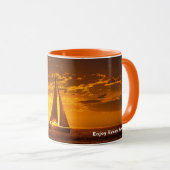 Enjoy Every Sunset - MARINA DEL REY, CA Mug Mok (Voorkant rechts)