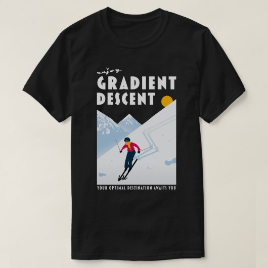 Enjoy gradient descent t-shirt (Design voorkant)