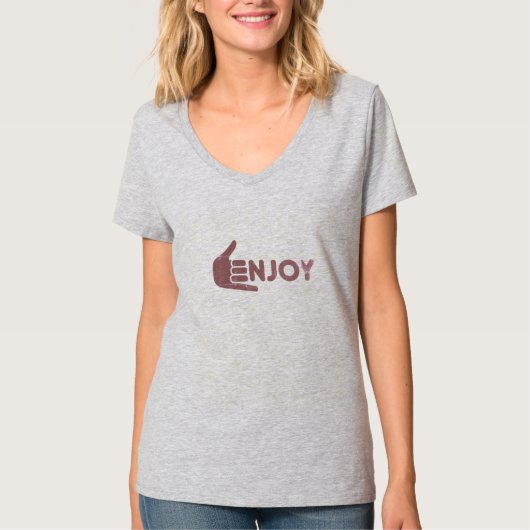 enjoy, joy, happiness, positive vibes, good mood,  t-shirt (Voorkant)