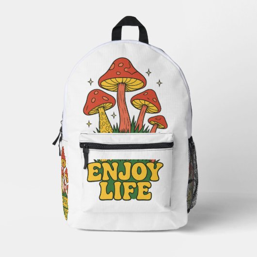 Enjoy Life Bag Bedrukte Rugzak (Voorkant)