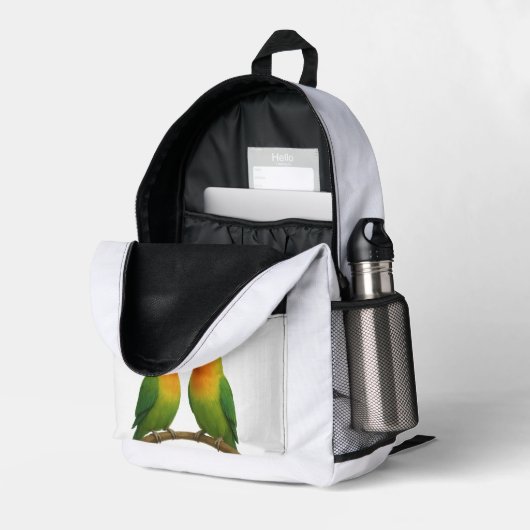 Enjoy life bedrukte rugzak (Achterkan Hoek Rechts (Open))