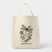 Enjoy Life's Magic Moments Dragonfly Tote Bag (Voorkant)