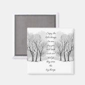 Enjoy Little Things Inspirational Life Quote Magneet (Voorkant / Achterkant)
