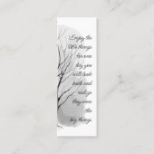 Enjoy Little Things Inspirational Life Quote  Mini Visitekaartje (Voorkant)