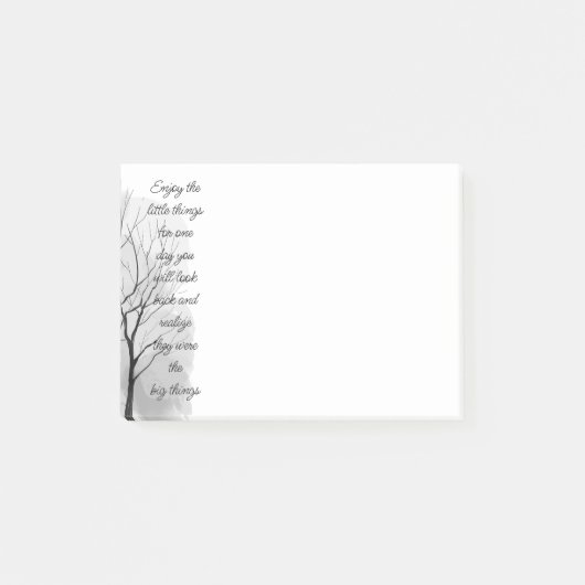 Enjoy Little Things Inspirational Life Quote Post-it® Notes (Voorkant)