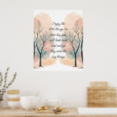 Enjoy Little Things Inspirational Life Quote Poster (Keuken)