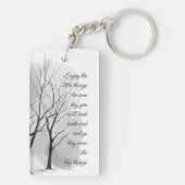 Enjoy Little Things Inspirational Life Quote Sleutelhanger (achterkant)