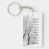 Enjoy Little Things Inspirational Life Quote Sleutelhanger (Voorkant)