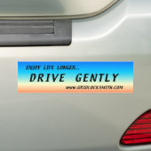 ENJOY-LL+D-GENTLY BUMPERSTICKER (Op auto)