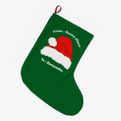 Enjoy Santa Claus Christmas Gift Grote Kerstsok (Voorkant (Hangend))