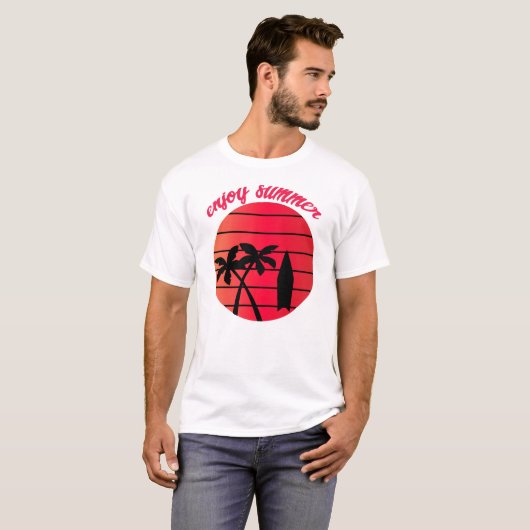enjoy summer t-shirt (Voorkant volledig)