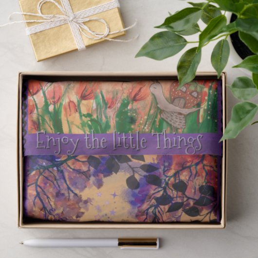 Enjoy the Little Things Butterfly Whimsical  Tissuepapier (Geschenk)