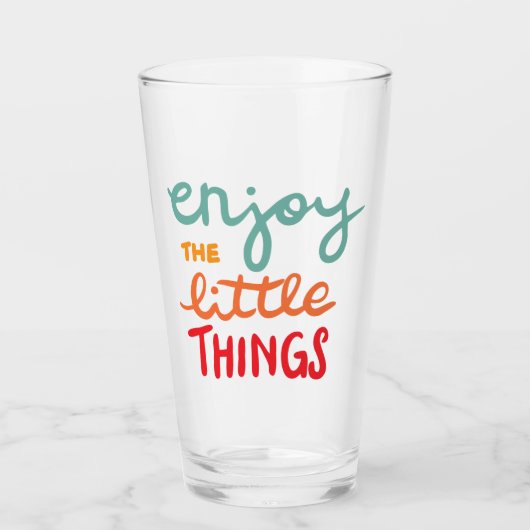 Enjoy the little things glas (Voorkant)