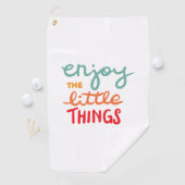 Enjoy the little things golfhanddoek (Insitu)
