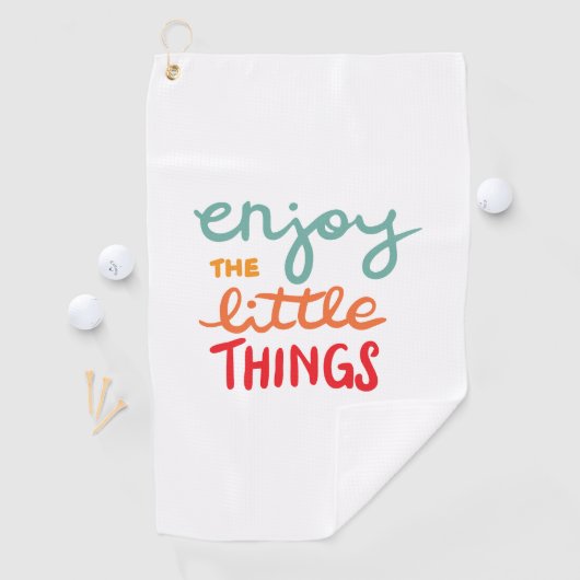 Enjoy the little things golfhanddoek (Insitu)