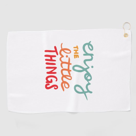 Enjoy the little things golfhanddoek (Horizontaal)
