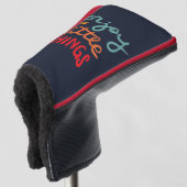 Enjoy the little things golfheadcover (3/4 voorkant)