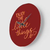 Enjoy The Little Things Gratitude Positivity Quote Grote Klok (Hoek)