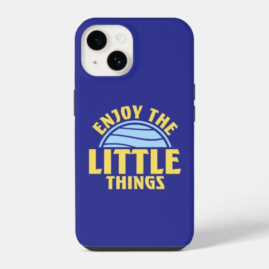 Enjoy The Little Things Gratitude Positivity Quote iPhone Hoesje (Achterkant)