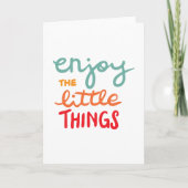Enjoy the little things kaart (Voorkant)