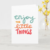 Enjoy the little things kaart (Gele Bloem)