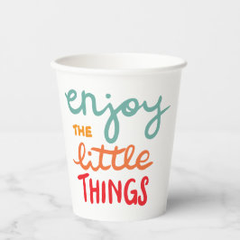 Enjoy the little things papieren bekers